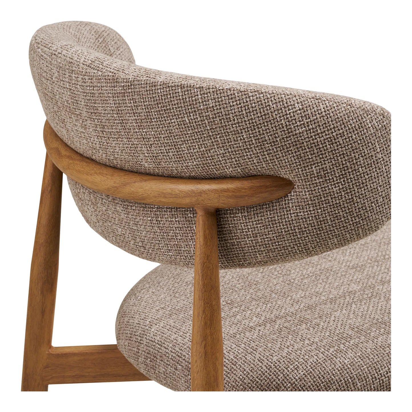 LEVANTO Chaise beige pieds métal couleurs chêne