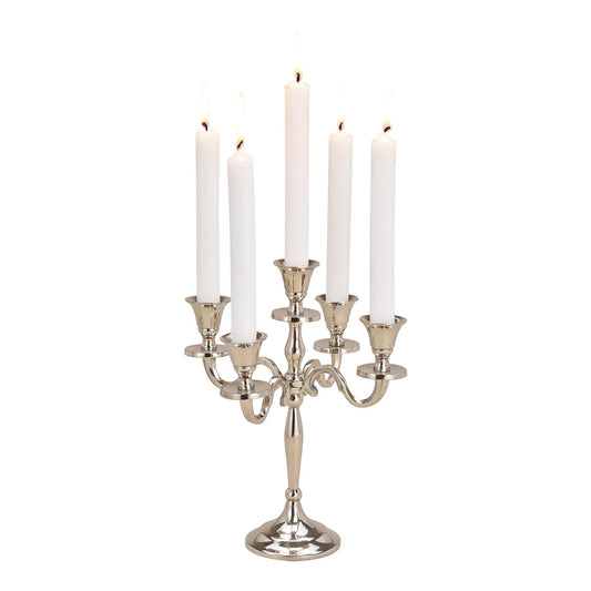 CHANDELIER - 5 branches argenté