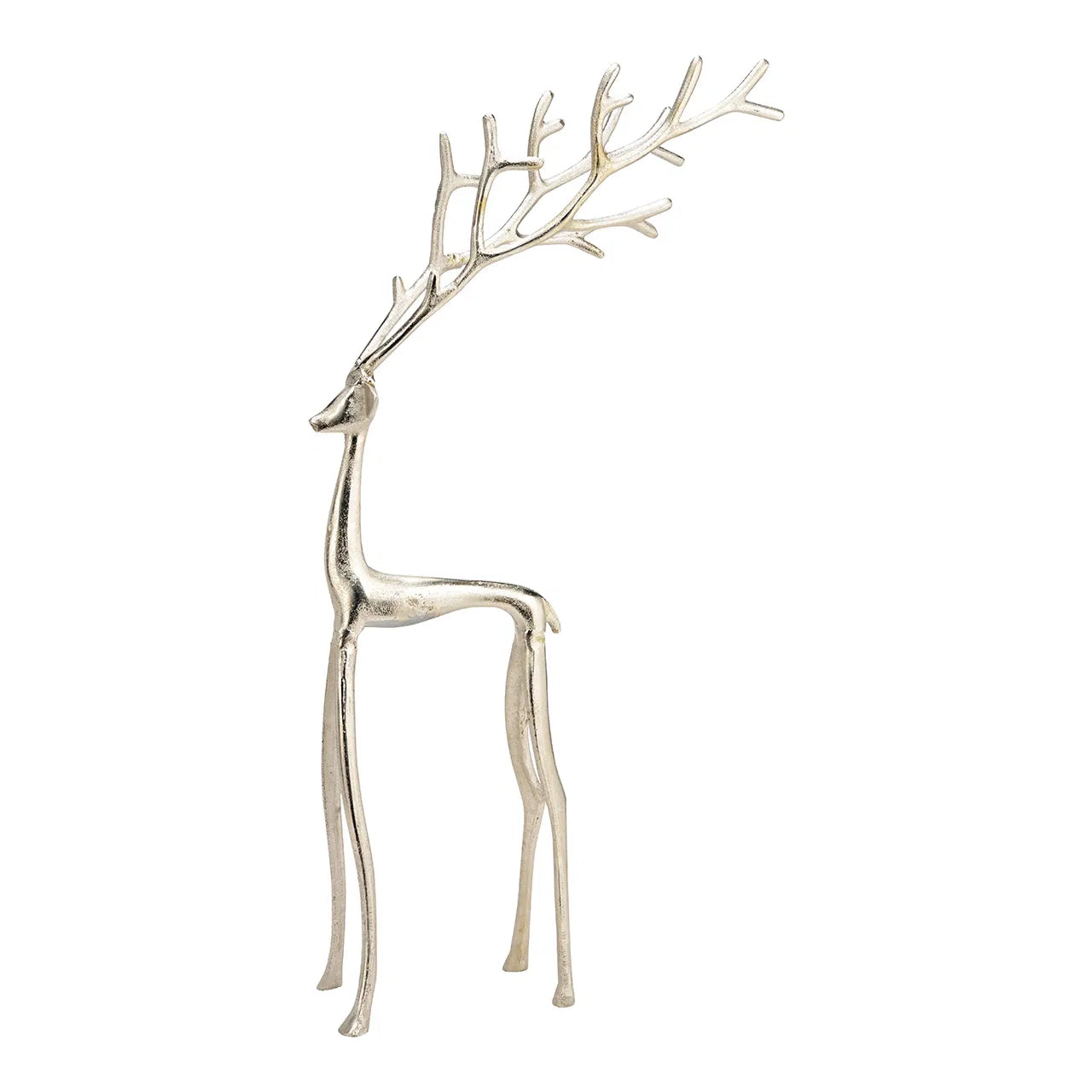 GRAND CERF métal or, argent ou noir -  H 59cm