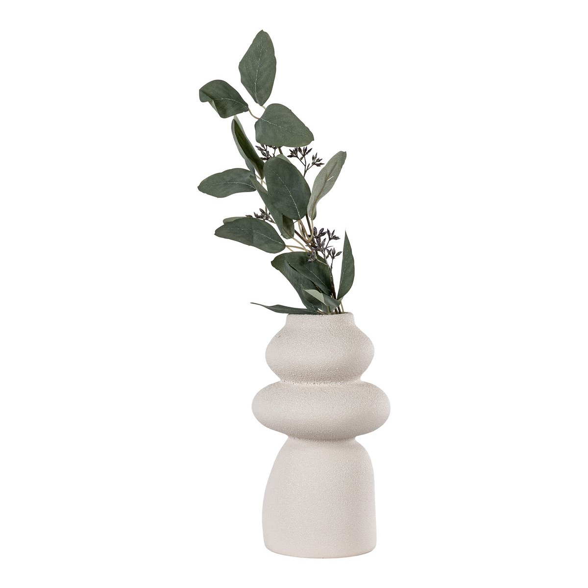 FIONA - Vase céramique Beige -H  26,5 cm