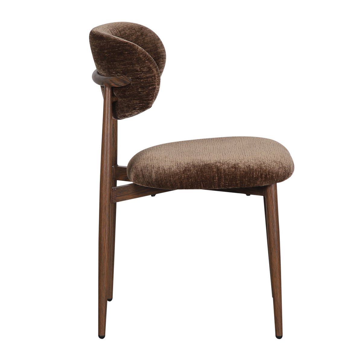OKURA Chaise marron noyer (ensemble de 2)