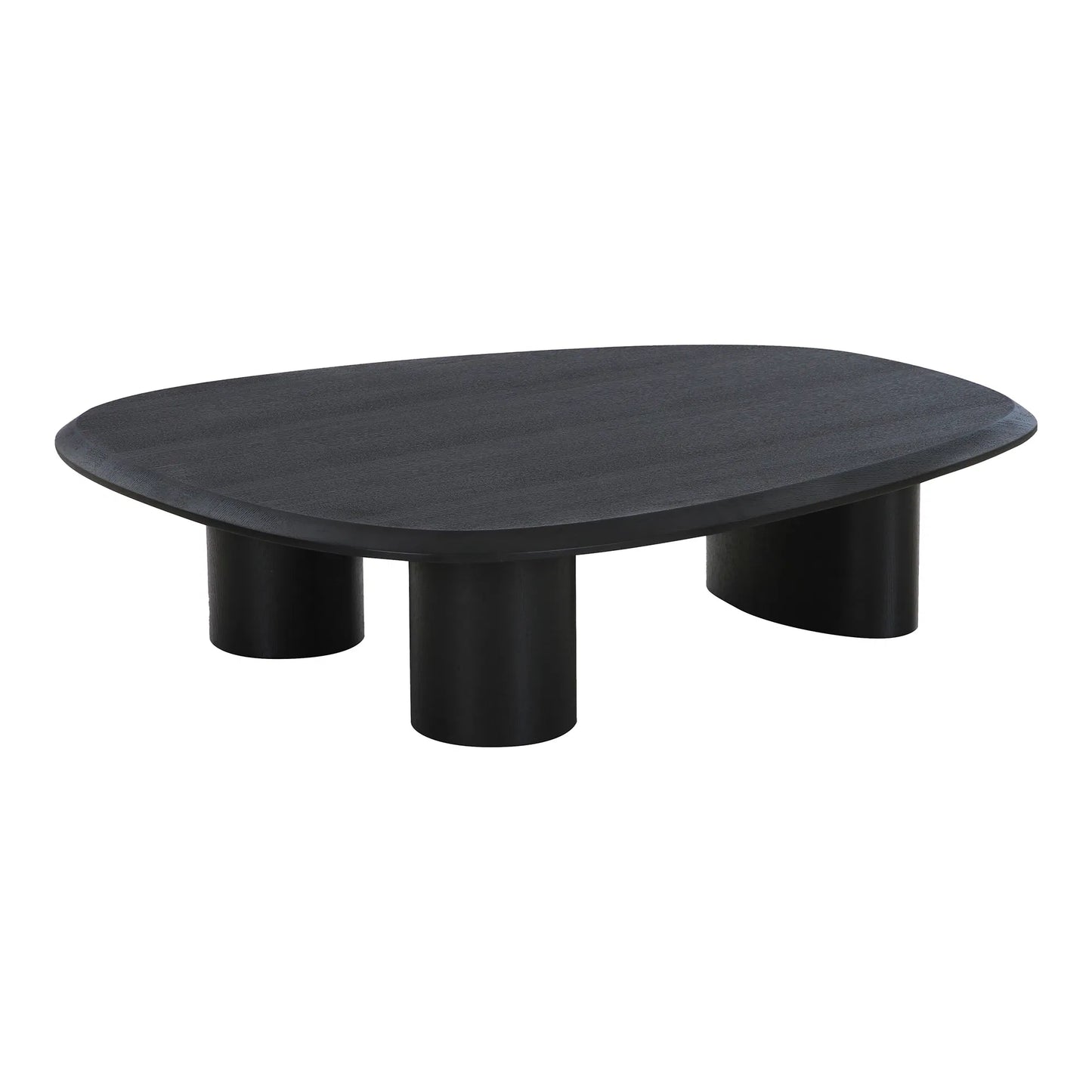 TIRANO - Table basse frêne noir - H 32 cm  Long 96 cm