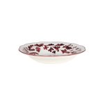 ROMANE assiette creuse porcelaine rouge bordeaux