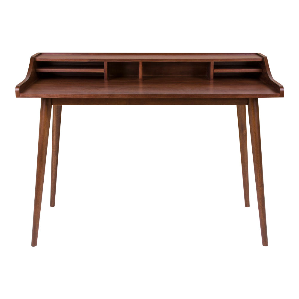 HELLERUP Bureau Placage Noyer - 120 cm