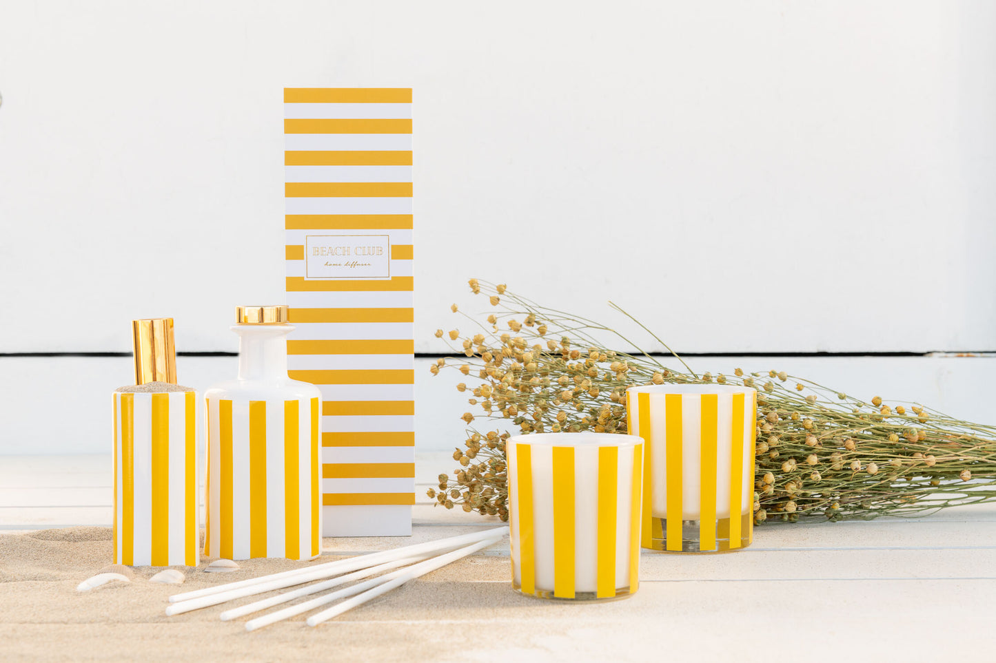 LIN JAUNE Botte fleurs séchées jaune
