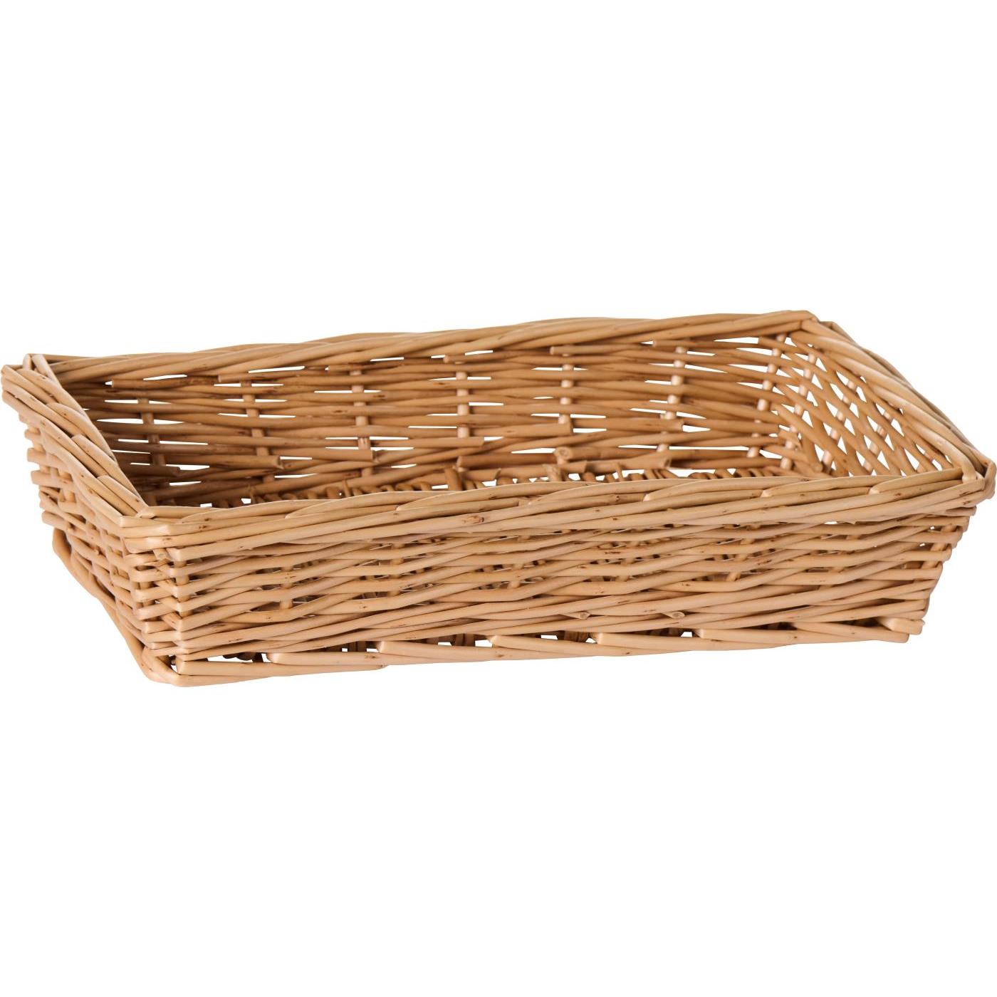 Corbeille rotin pour serviettes papier