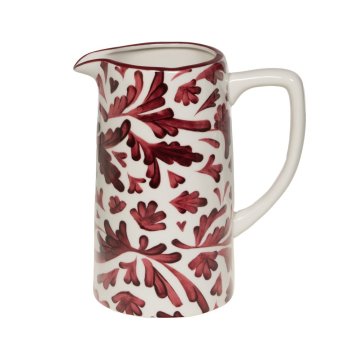 ROMANE Pichet porcelaine rouge bordeaux 1,5L