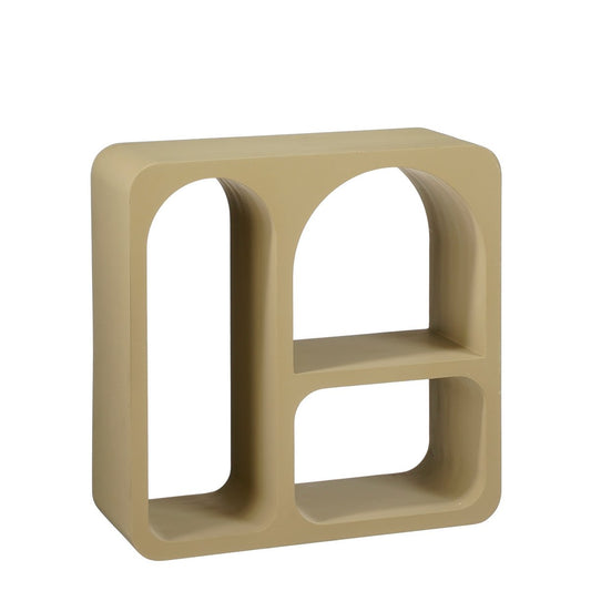 FRATI - Etagère murale  - L40 x L15 x H40 cm - MDF - FSC 100% - Taupe