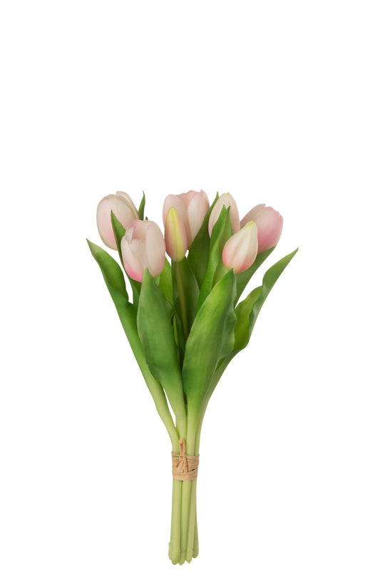 TULIPES - Bouquet 7 pieces rose pale small
