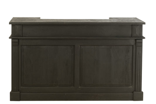 BAR - 2 Tiroirs bois de manguier - Noir L 180 cm
