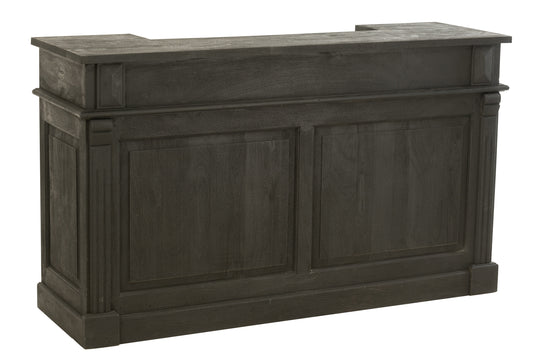 BAR - 2 Tiroirs bois de manguier - Noir L 180 cm