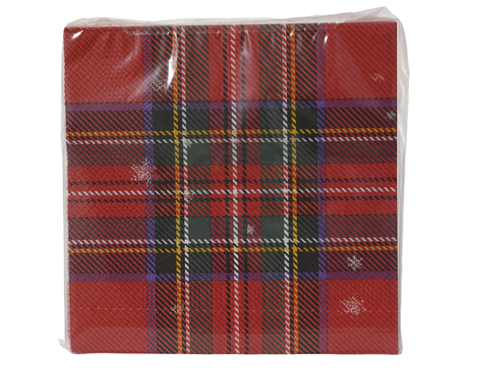 TARTAN - 20 serviettes en papier