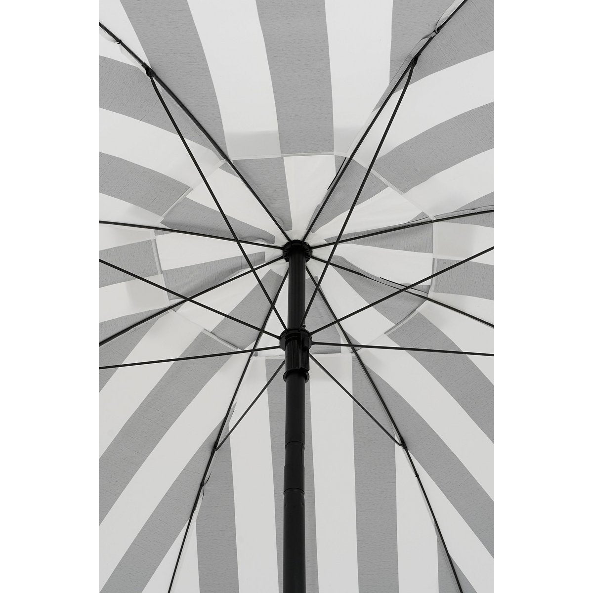 OSBORN Parasol - H238 x Ø220 cm - Noir, Blanc