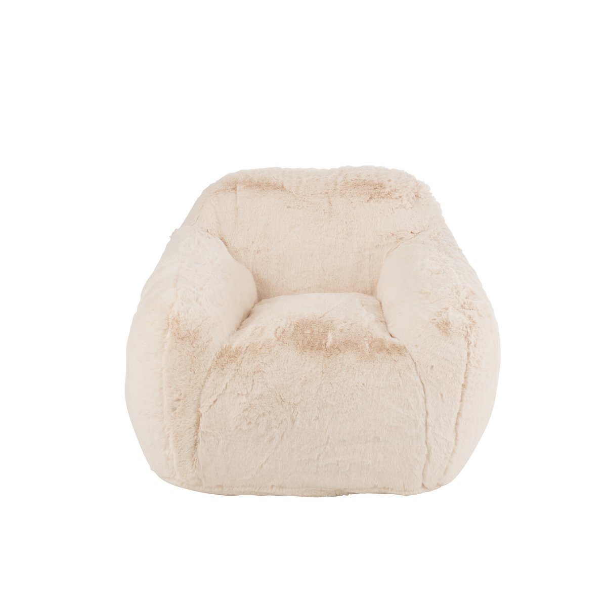 CUTIE - Fauteuil fausse fourrure Crème