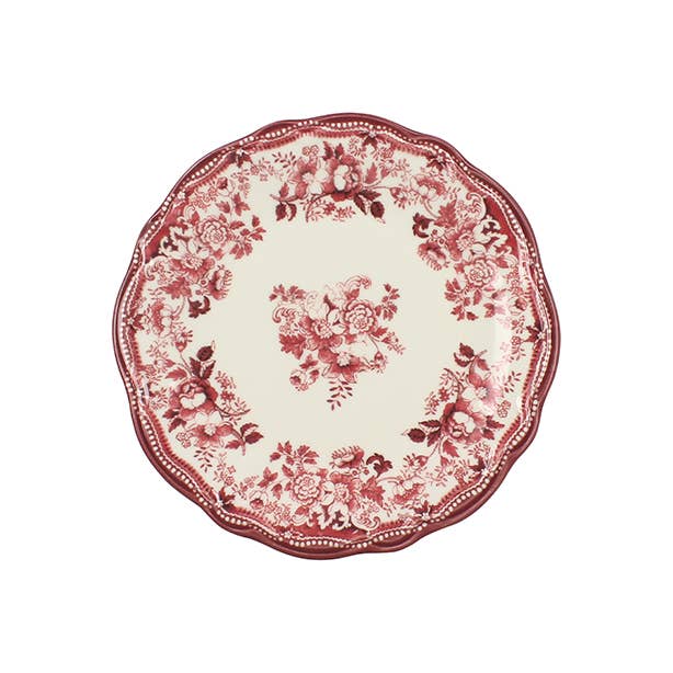 FAUSTINE Assiette à dessert 20,5cm en porcelaine rose