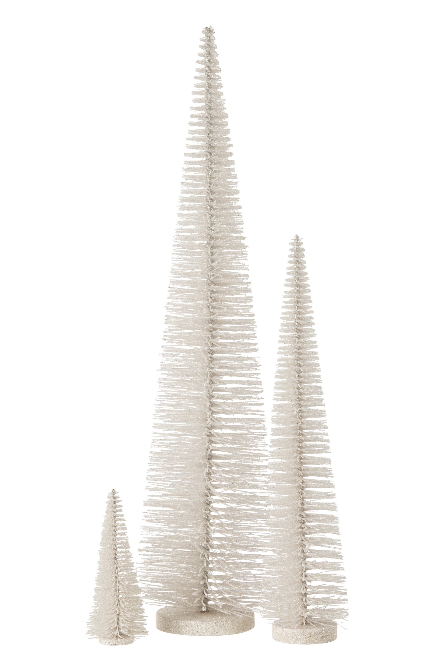 Sapin géant de Noël paillettes blanc - H 61 cm