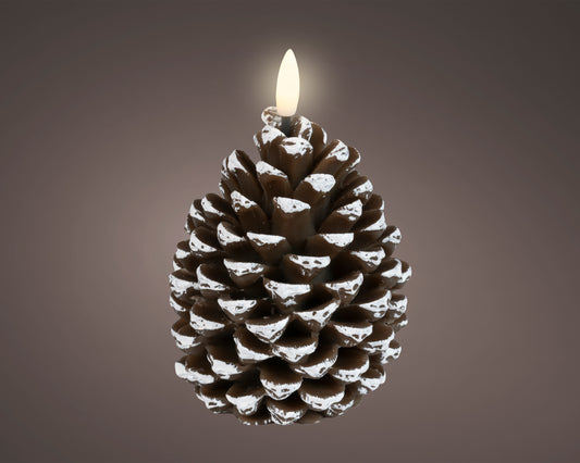 POMME DE PIN LED marron blanc intérieur