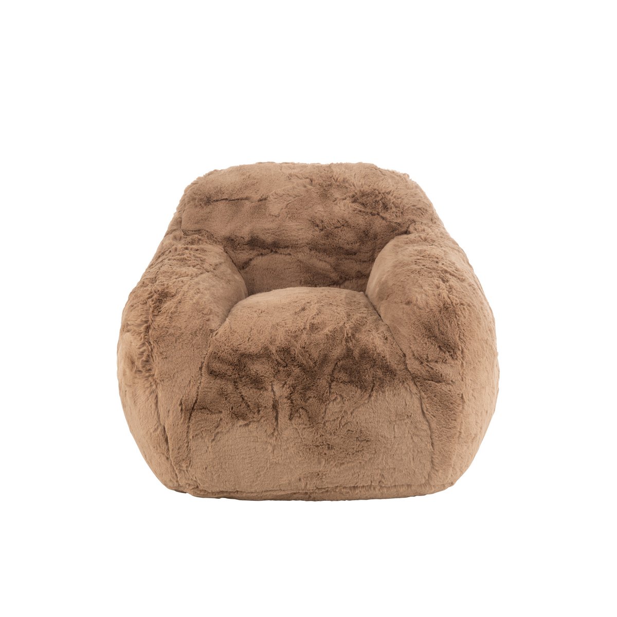 CUTIE - Fauteuil fausse fourrure Taupe