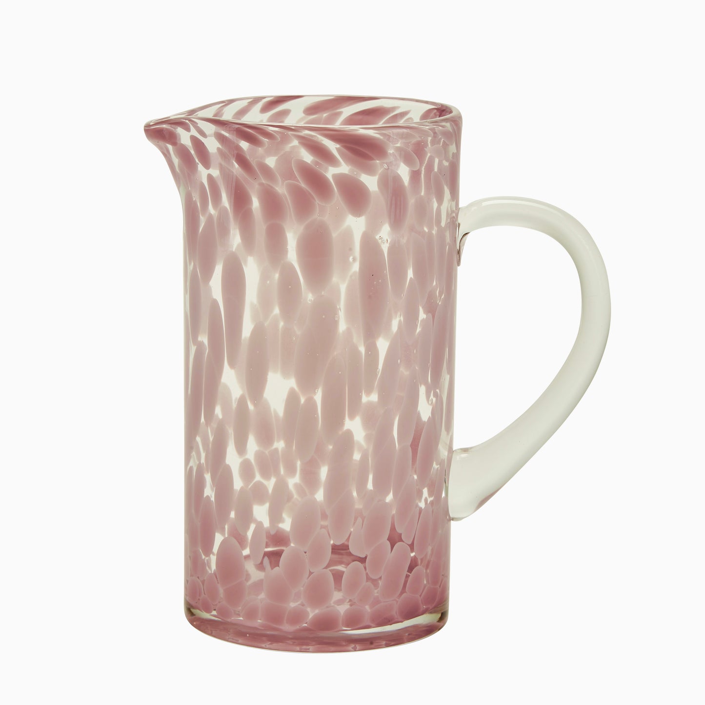 Pichet Verre rose pâle - 21 cm