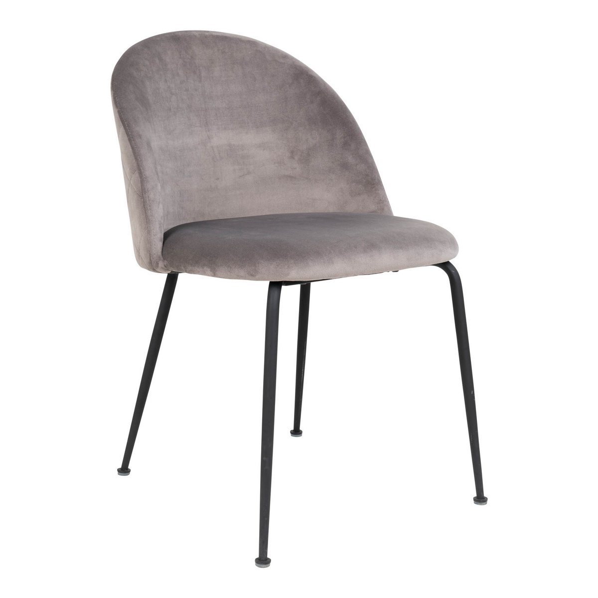 GENEVE - Chaise de salle à manger Gris/Noir - lot de 2