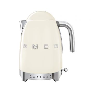 BOUILLOIRE SMEG Température Réglable  1,7L Crème
