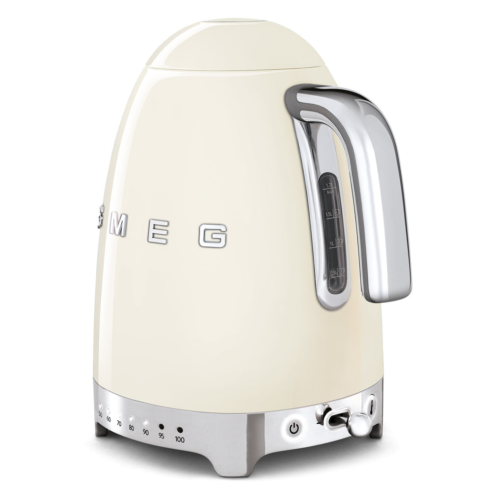 BOUILLOIRE SMEG Température Réglable  1,7L Crème
