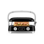 GRIL SMEG Multifonction 2000W noir