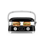 GRIL SMEG Multifonction 2000W noir