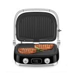GRIL SMEG Multifonction 2000W noir