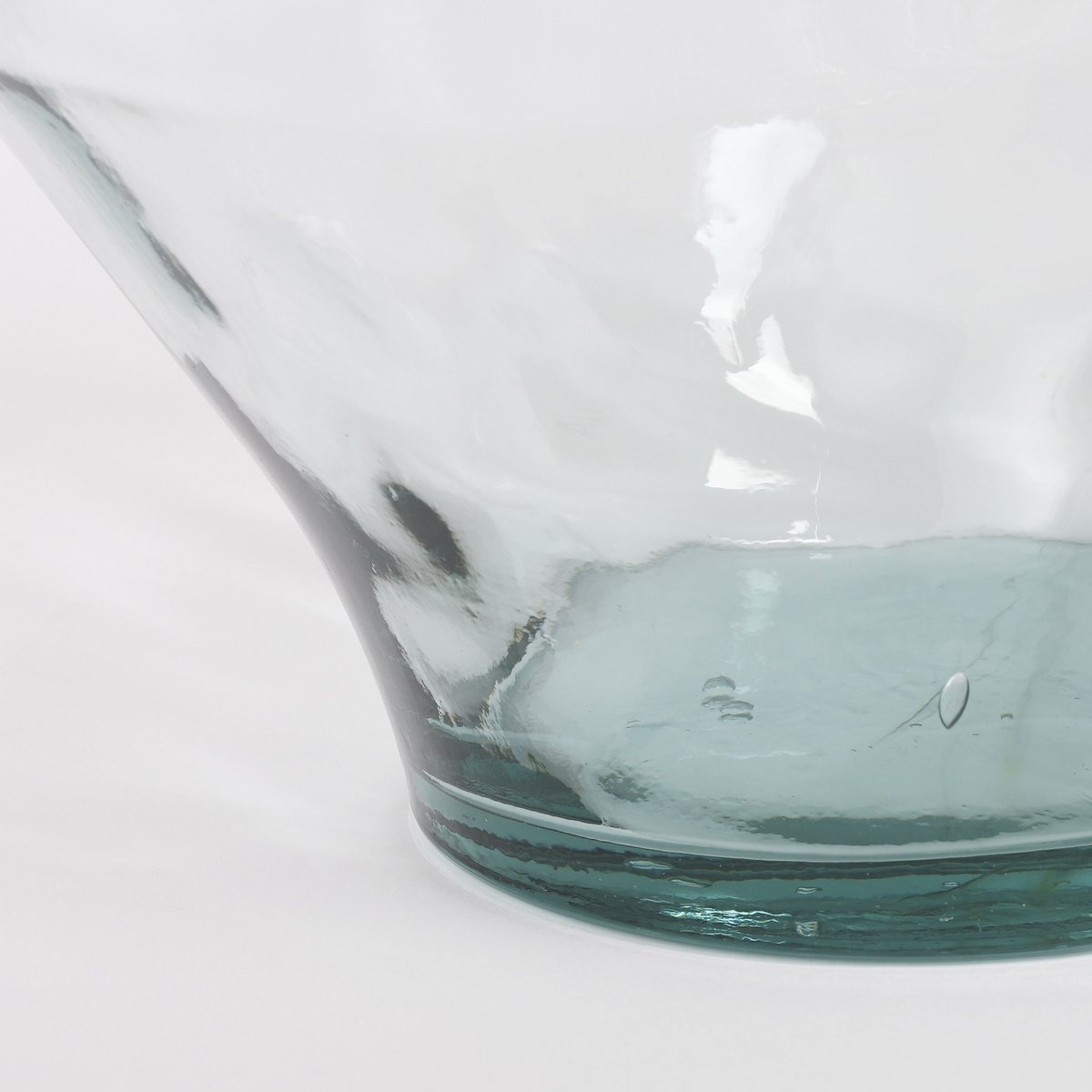 KYARA -Vase Bouteille - H46 x Ø38 cm - Verre recyclé - Transparent