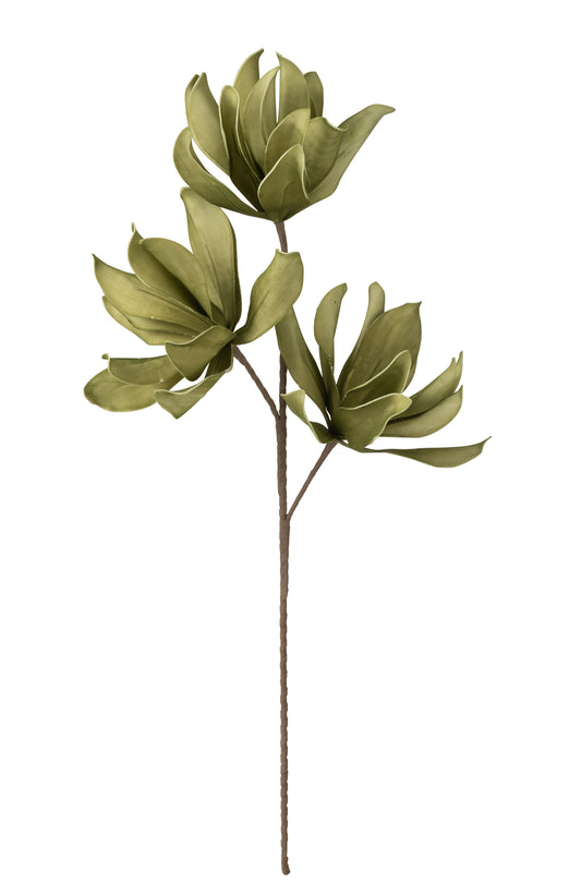 EVA - Fleur branche 3 têtes vert
