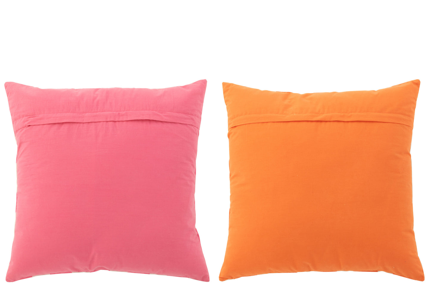 CIAO AMORE - Coussin coton rose/orange