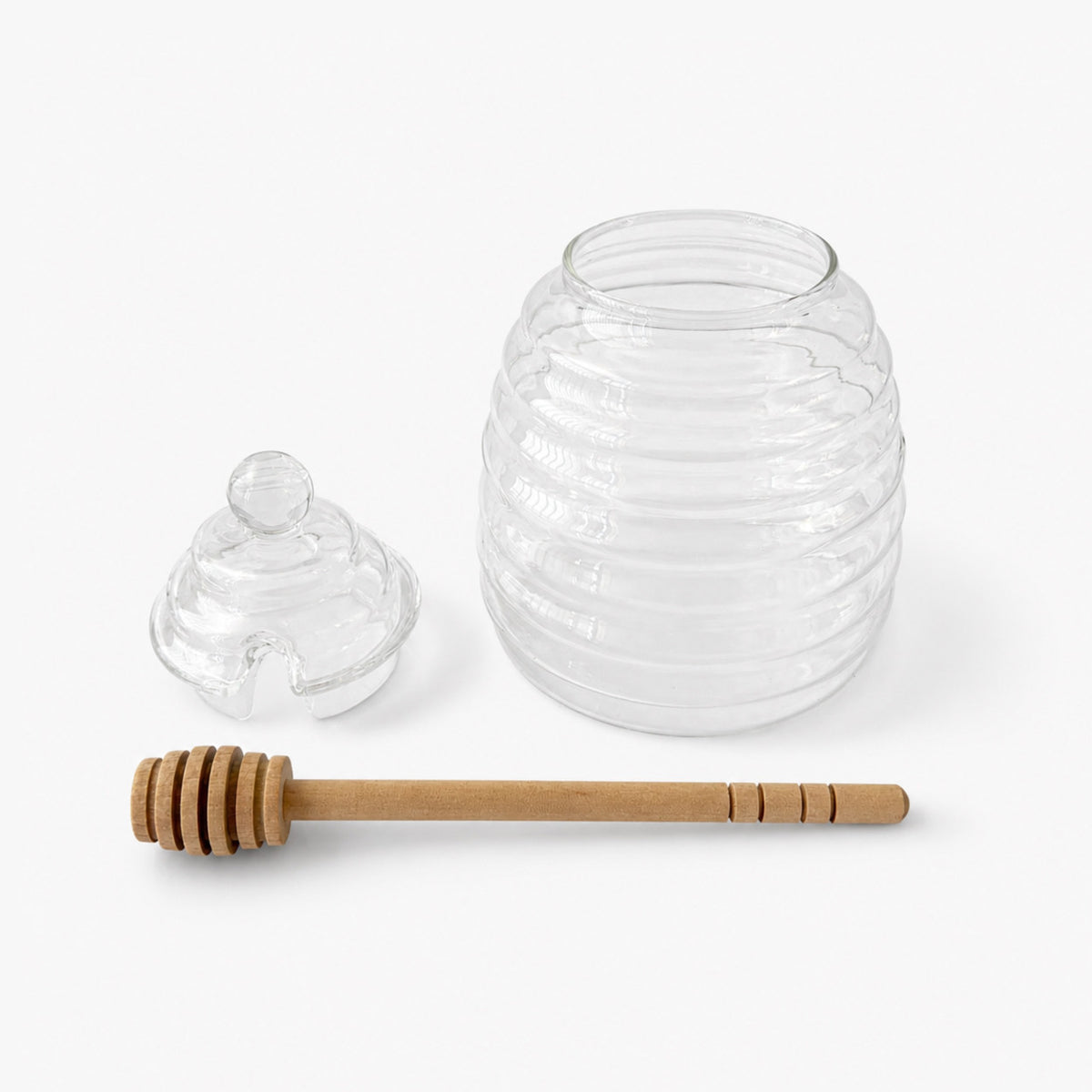 POT MIEL verre + cuillère bois