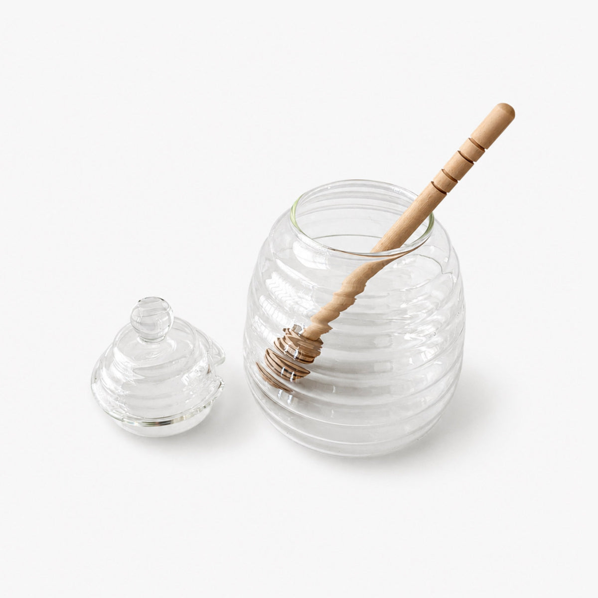 POT MIEL verre + cuillère bois