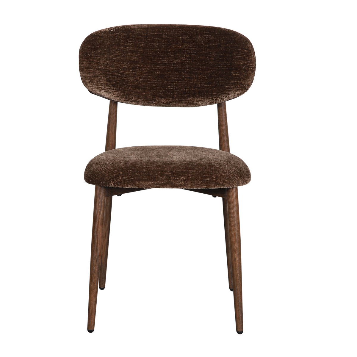OKURA Chaise marron noyer (ensemble de 2)