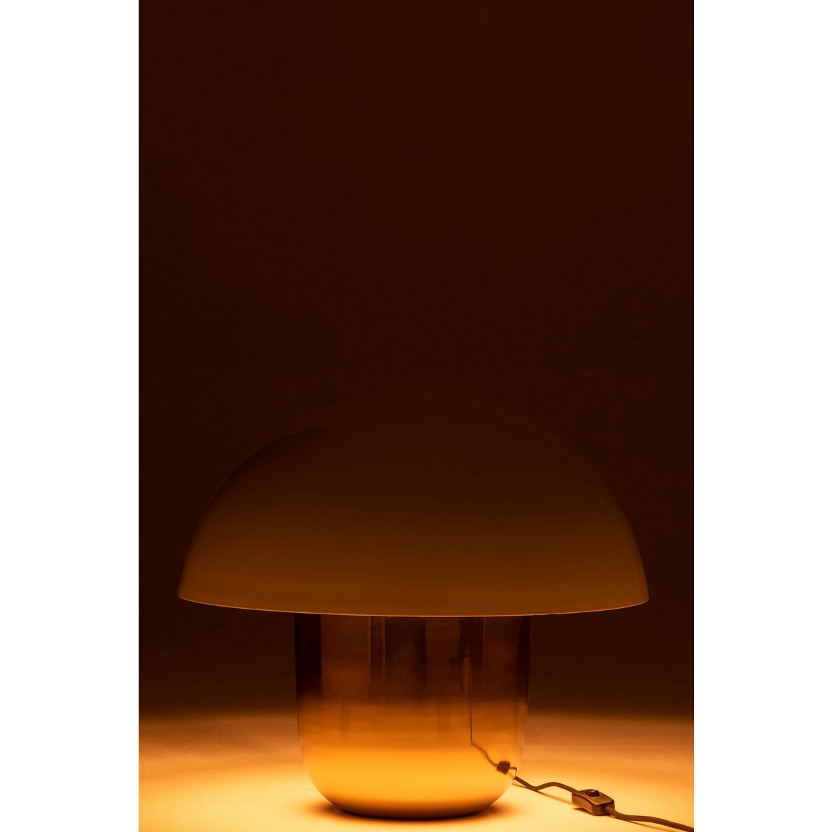 MUSHROOM - Lampe Champignon -blanc/or - Grande H 45 cm