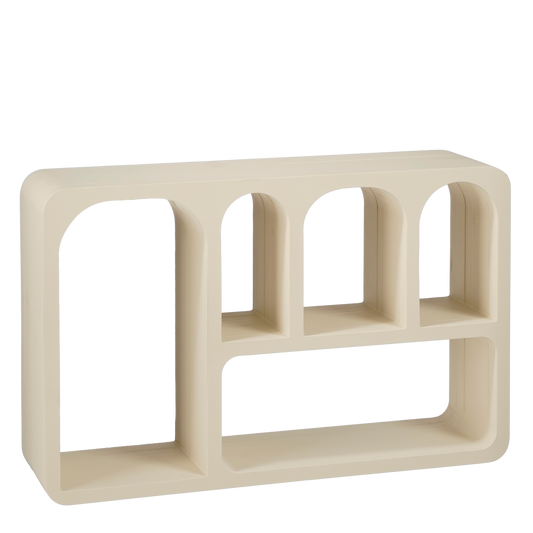 FRATI - Etagère murale - L60 x L15 x H38 cm - FSC 100% - Blanc cassé