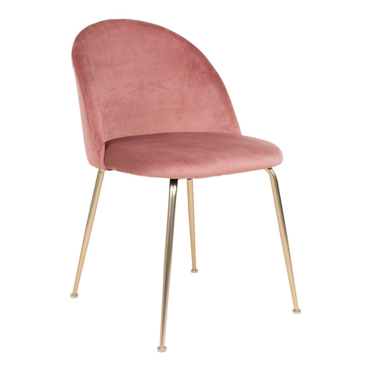 GENEVE - Chaise de salle à manger Rose/Laiton - lot de 2