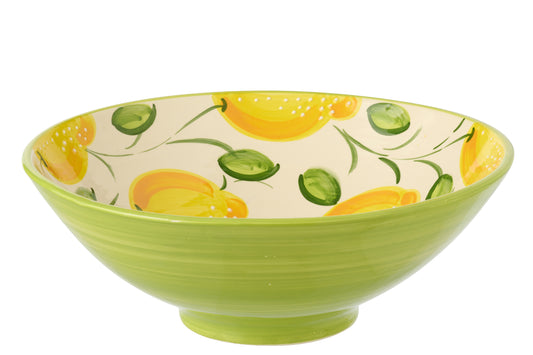 LEMON Grand saladier jaune/vert