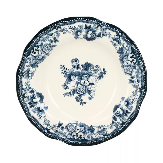 FAUSTINE Assiette plate 26cm en porcelaine rose