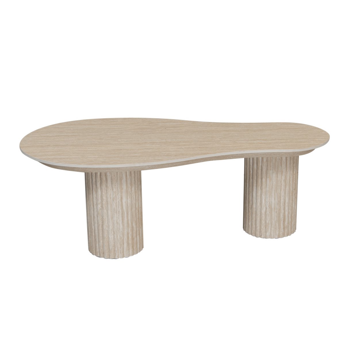 CRAFT-  Table basse Céramique style travertin