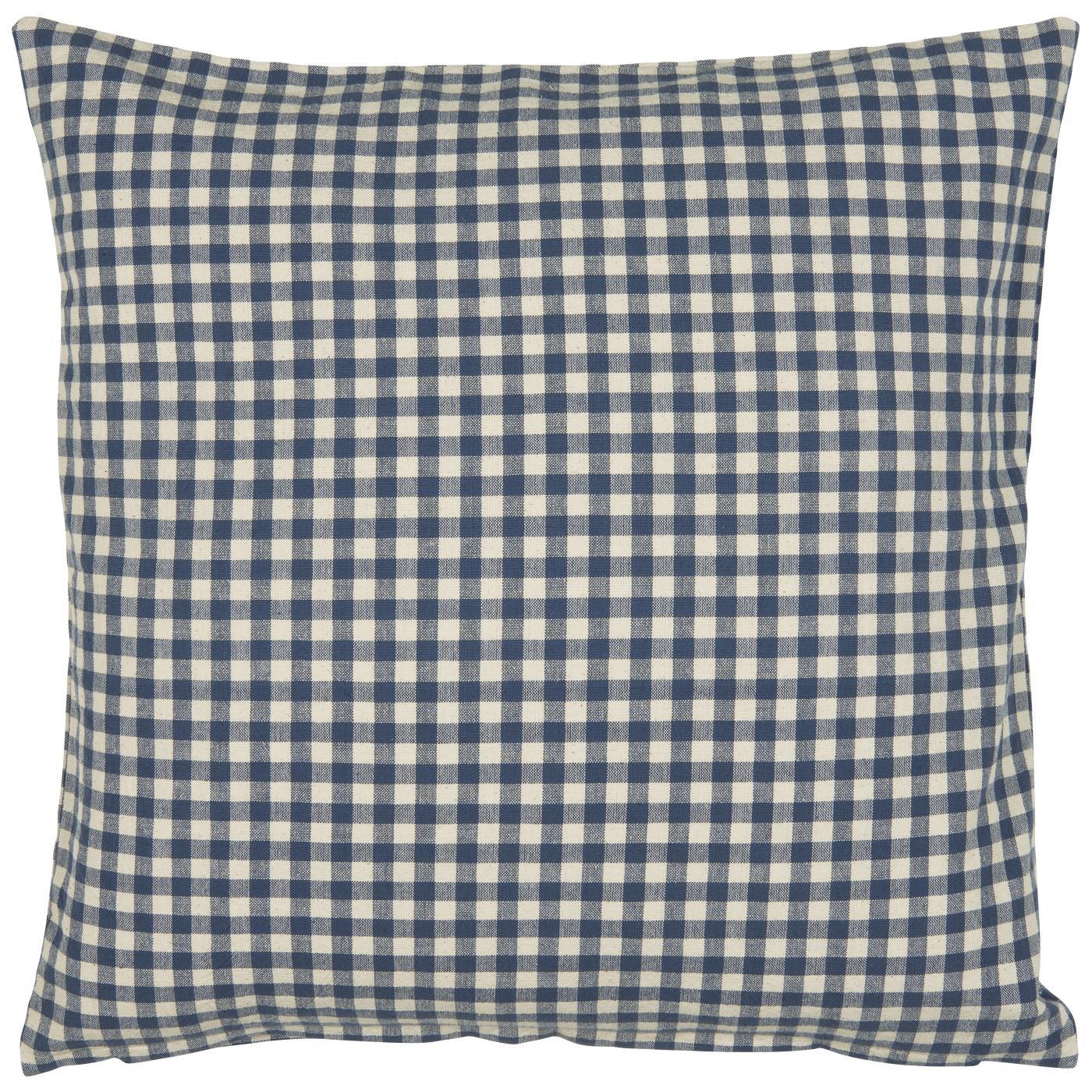 LAGUA VICHY bleu - Housse de coussin 50 x 50 cm