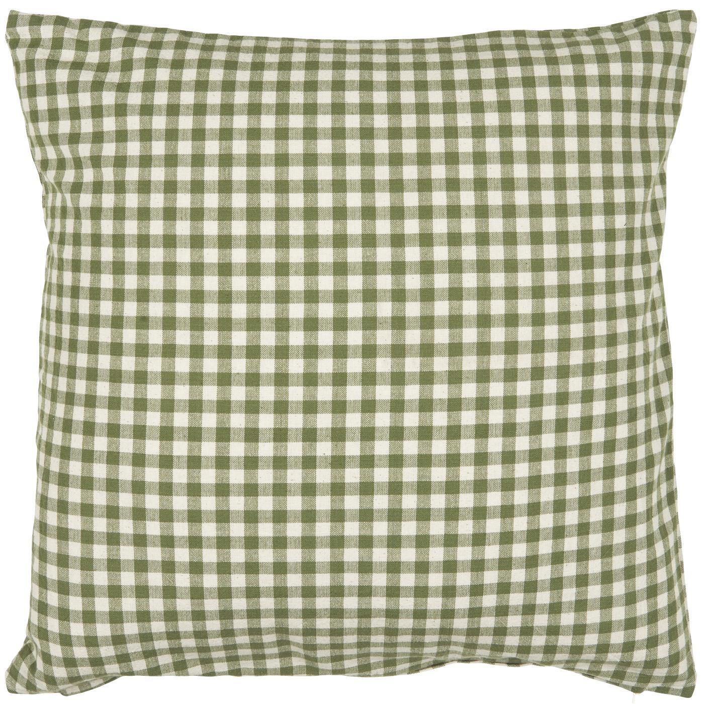 ARTHUR VICHY vert- Housse de coussin 50 x 50 cm