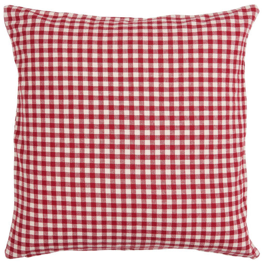 ARTHUR VICHY Rouge- Housse de coussin 50 x 50 cm