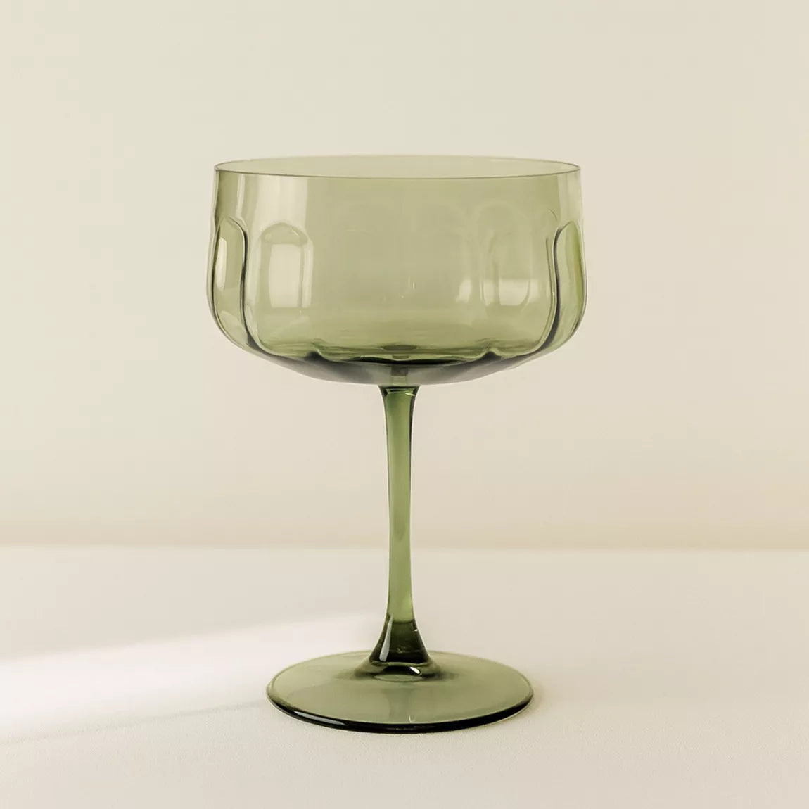 TULIPE coupe de champagne vert