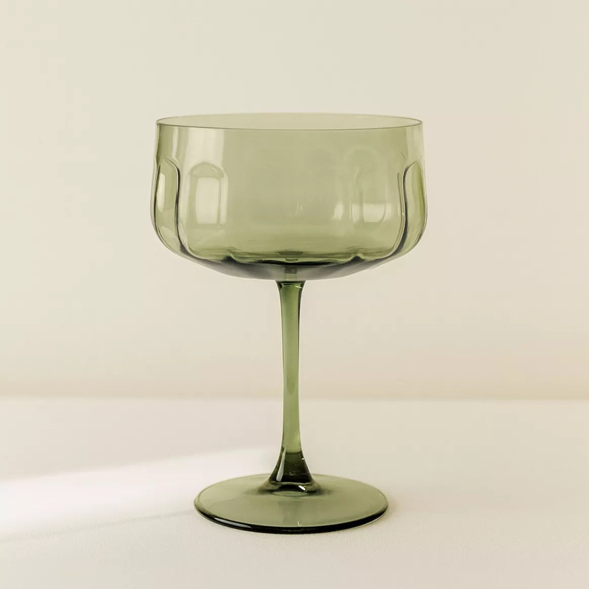 TULIPE coupe de champagne vert