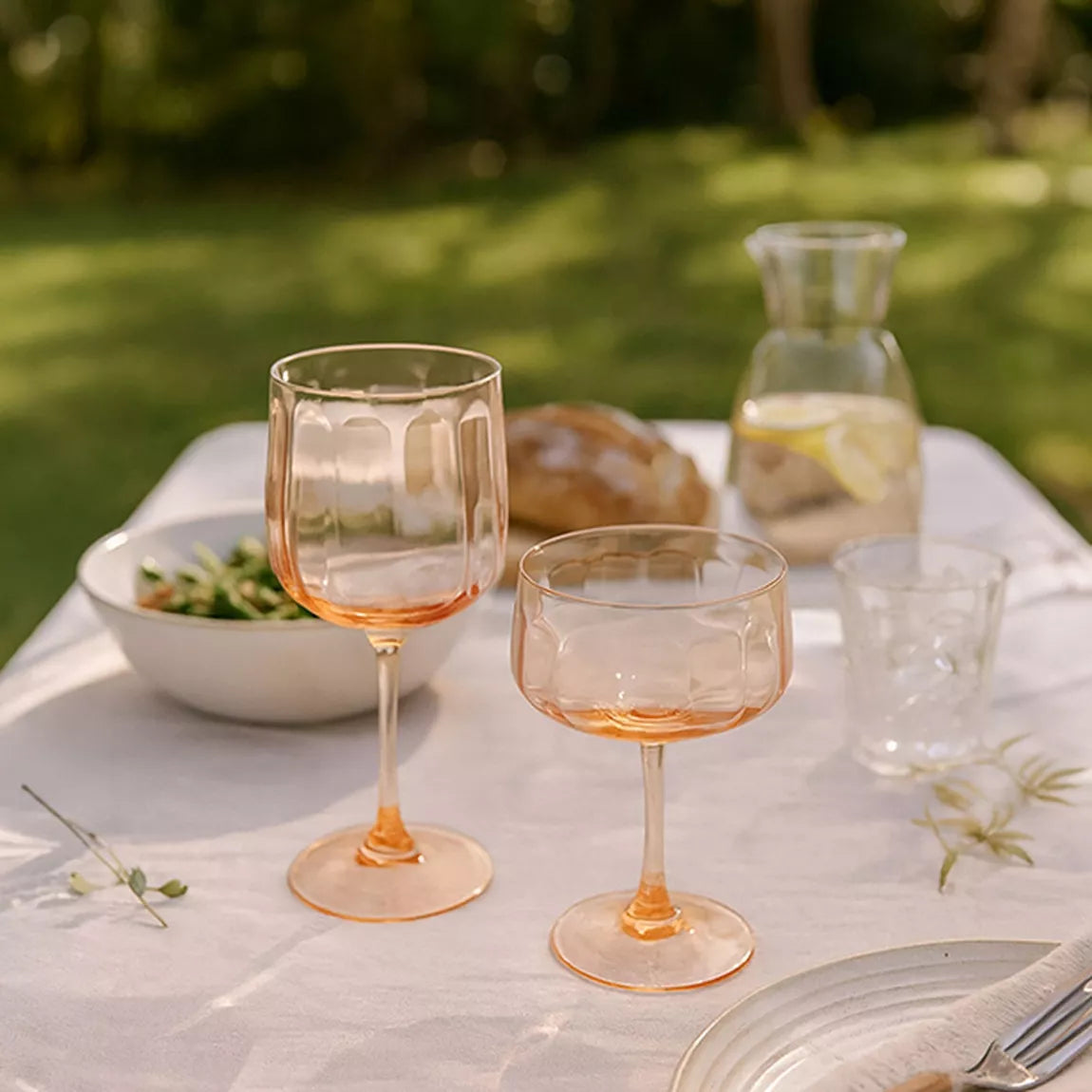 TULIPE coupe de champagne orange