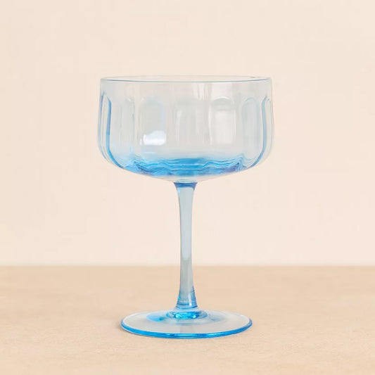 TULIPE coupe de champagne bleu