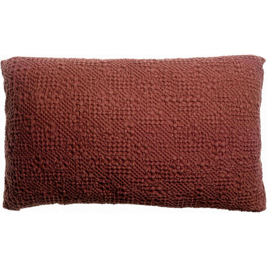 TANA - Coussin Stonewashed Tabac 40 x 65