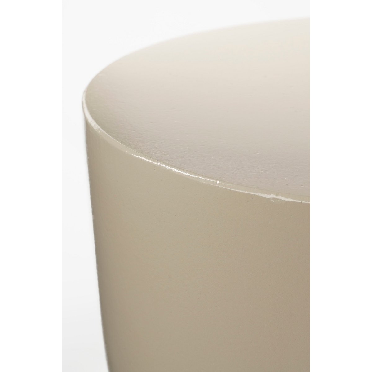 STAGE Table d'Appoint  - H45 x Ø35 cm - Ciment - Beige